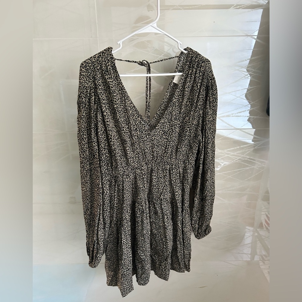 A New Day Elegant Leopard Mini Dress